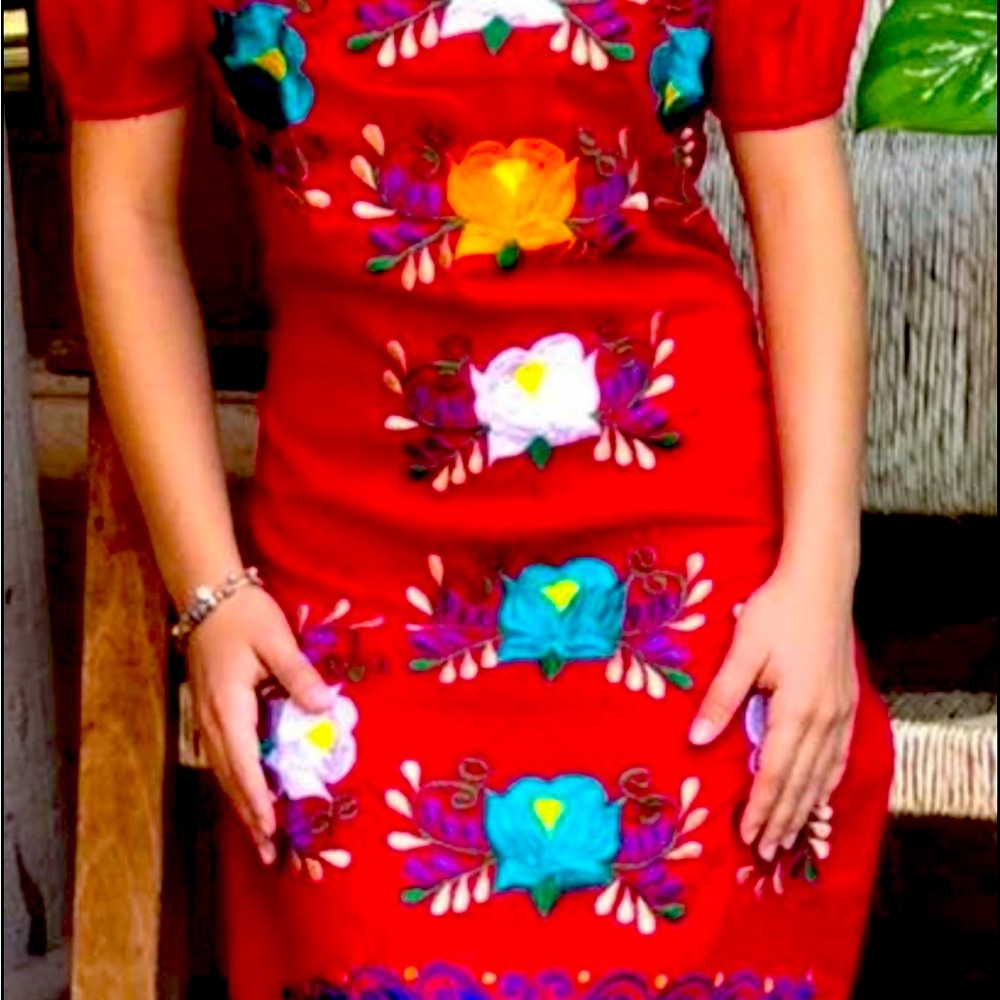 Mexican red dress XXL